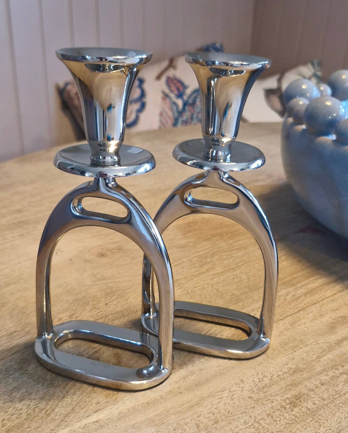 Kerzenständer Steigbügel - Silber